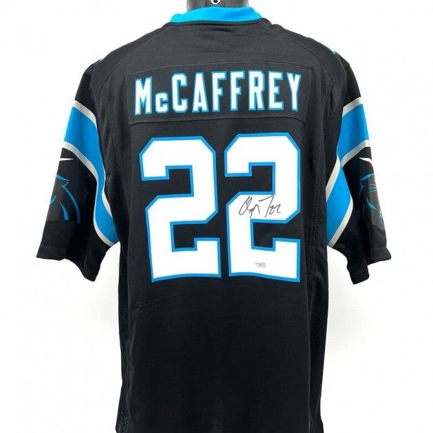 Christian McCaffrey Signed Carolina Panthers Shirt - CharityStars