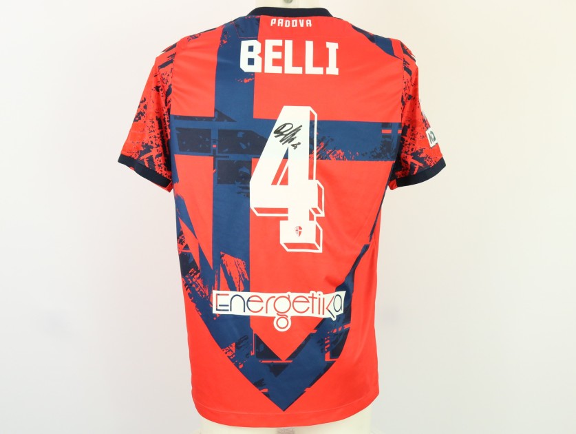 Belli's Unwashed Signed Shirt, Giana Erminio vs Padova 2024 