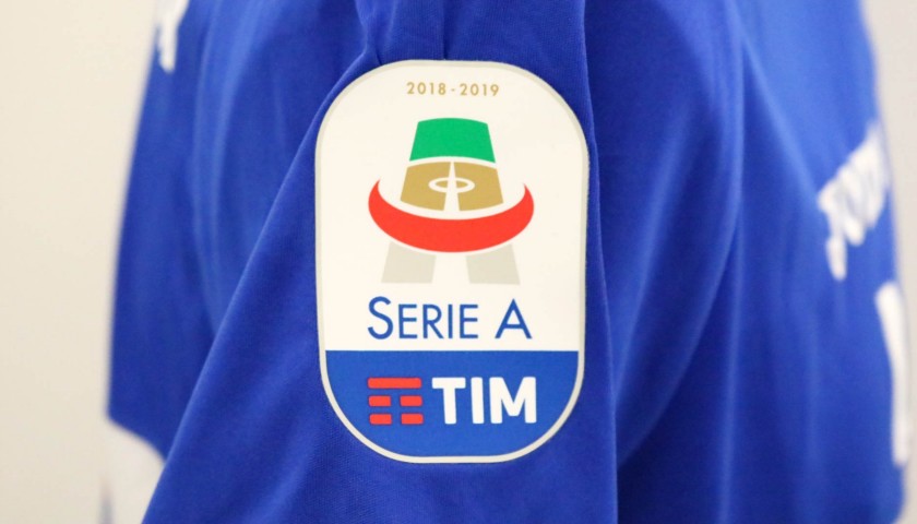 Quagliarella's Match-Worn Armband Genoa vs Sampdoria 2018 -  #UnRossoAllaViolenza - Signed - CharityStars