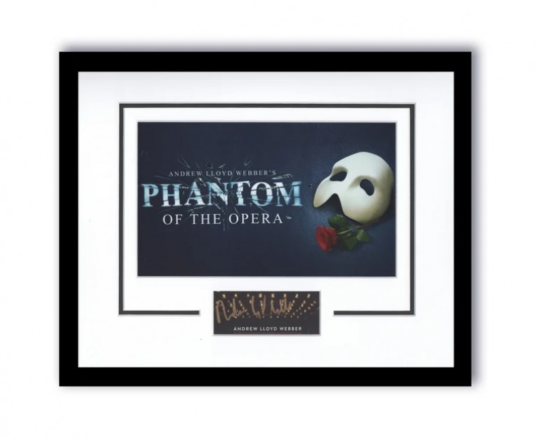 Andrew Lloyd Webber Signed The Phantom of the Opera Display