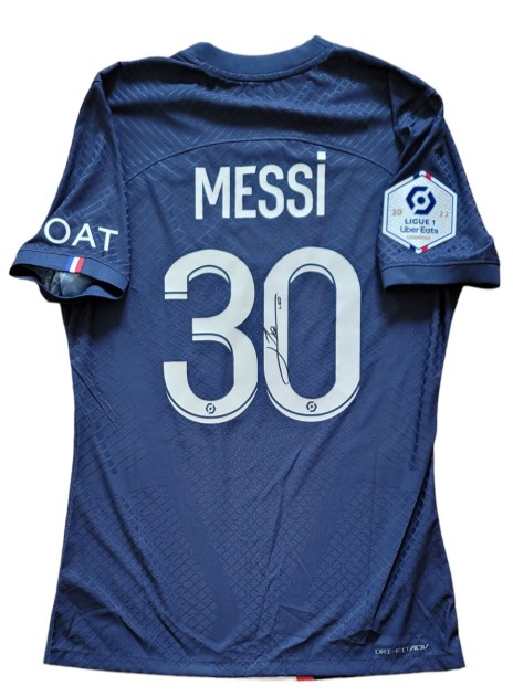 Messi's Signed Match-Issued Shirt, PSG vs Lille 2023 