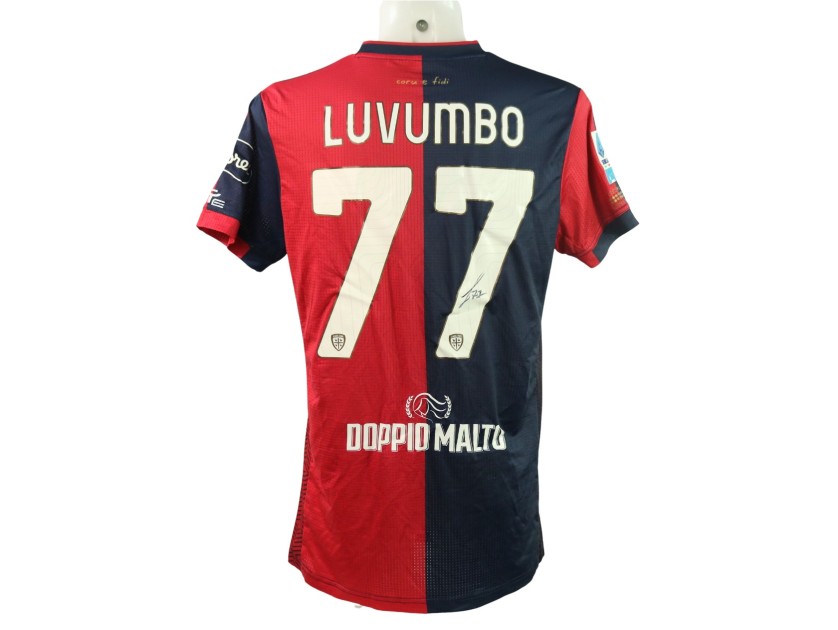 Luvumbo's Signed Unwashed Shirt, Juventus vs Cagliari 2024