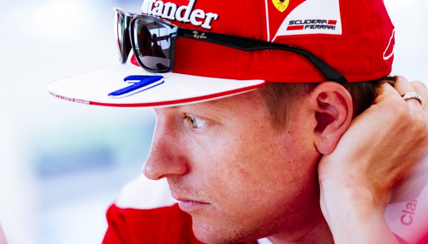 Official Ferrari Cap Signed by Kimi Raikkonen