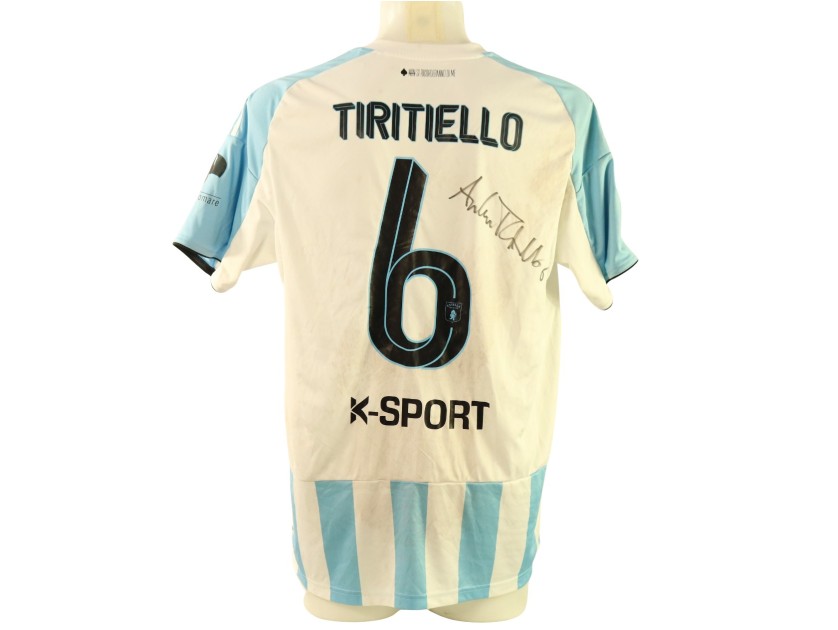 Tiritiello's Signed Unwashed Shirt, Virtus Entella vs Sampdoria 2025