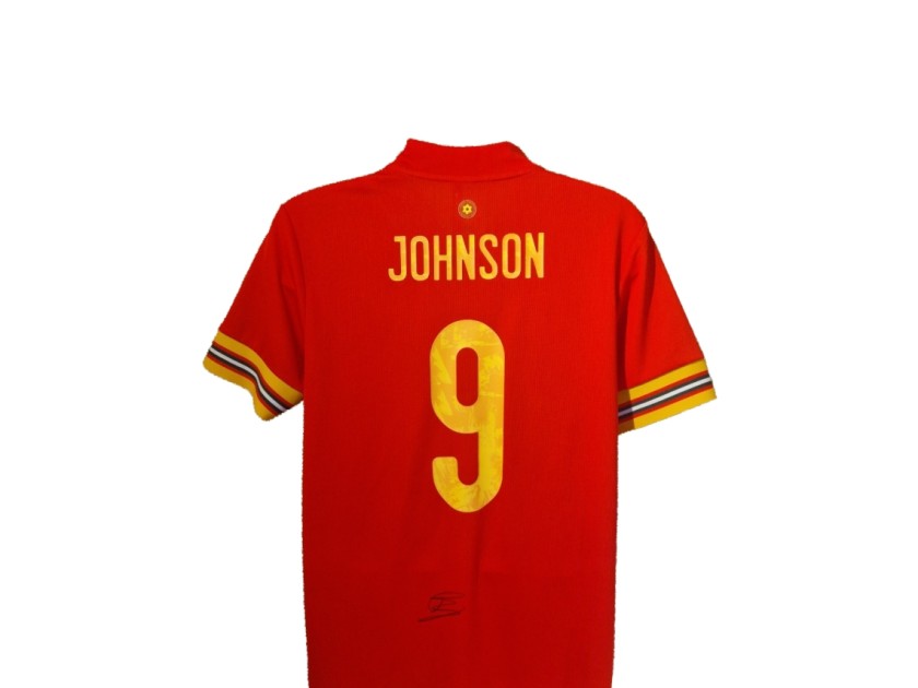 Brennan Johnson Signed Wales 2020-21 Official Home Football Shirt