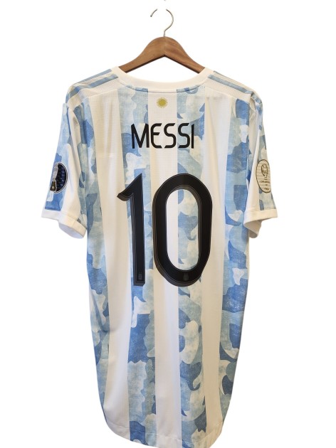 La maglia ufficiale di Lionel Messi per la finale della Copa America 2021 dell'Argentina