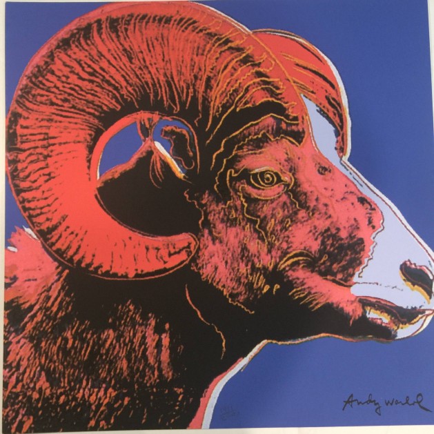 Andy Warhol "Bighorn Ram" firmata