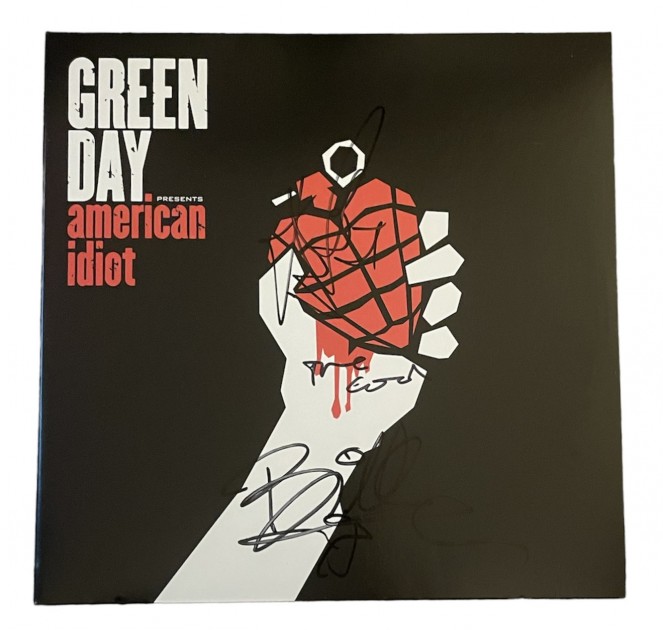 Green Day Signed American Idiot Vinyl LP