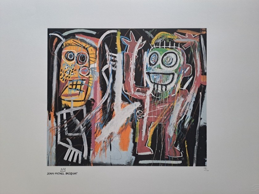 "Dustheads" Lithograph Signed by Jean-Michel Basquiat 