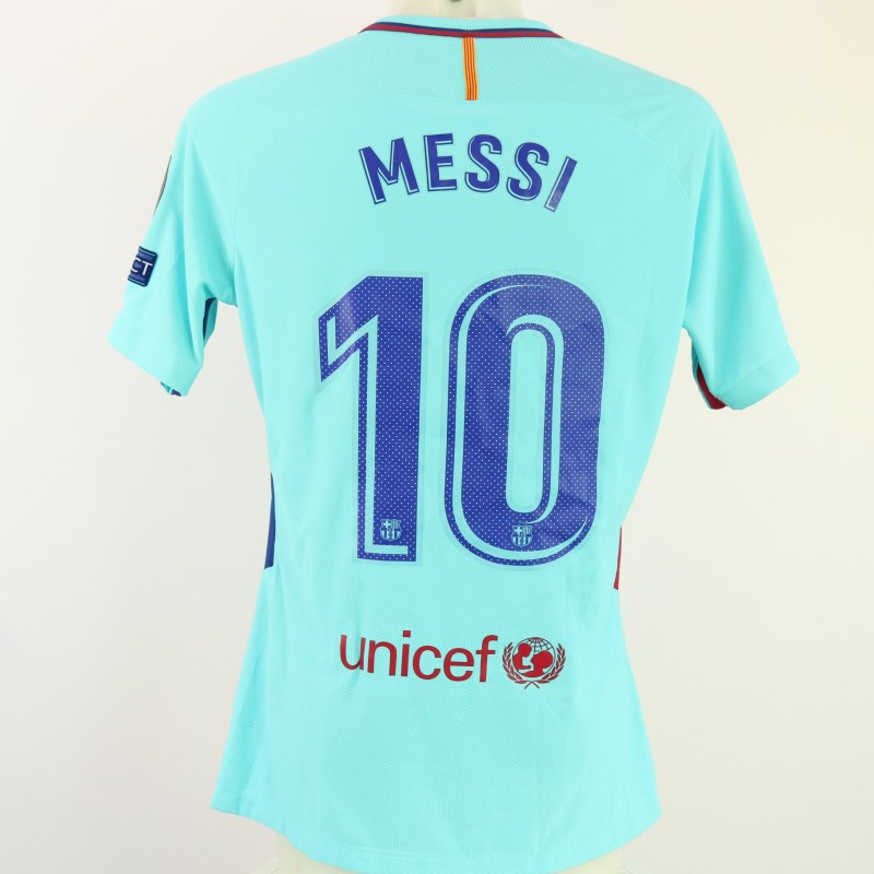 Messi's Barcelona Match-Issued Shirt, 2017/18