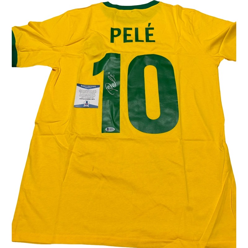Pelé's Brazil Signed Replica Shirt, 1970