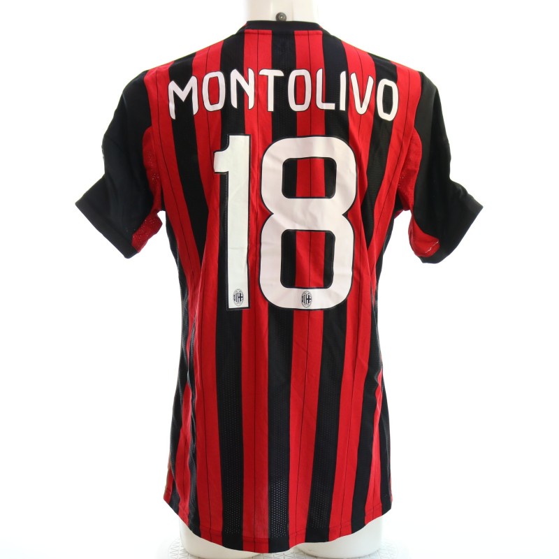 Montolivo's Milan Match-Issued Shirt, UCL 2013/14