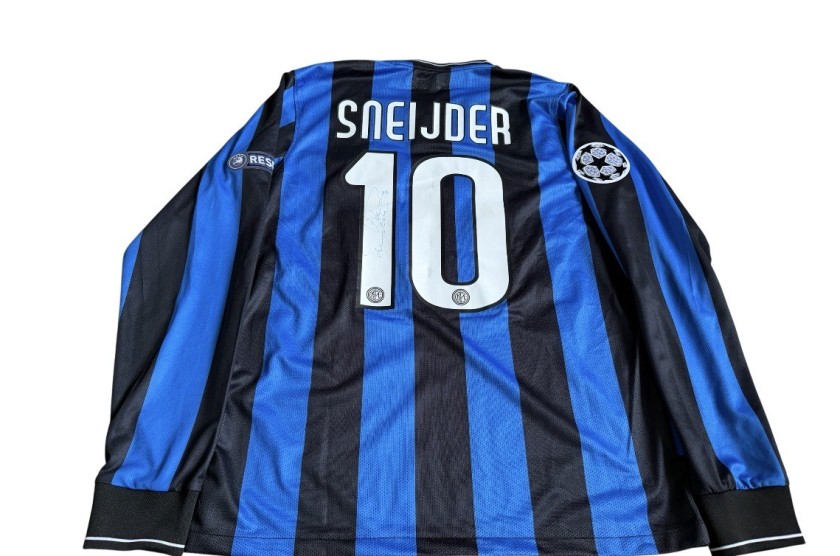 Wesley Sneijder's Inter Milan Champions League Final 2010 Signed Shirt
