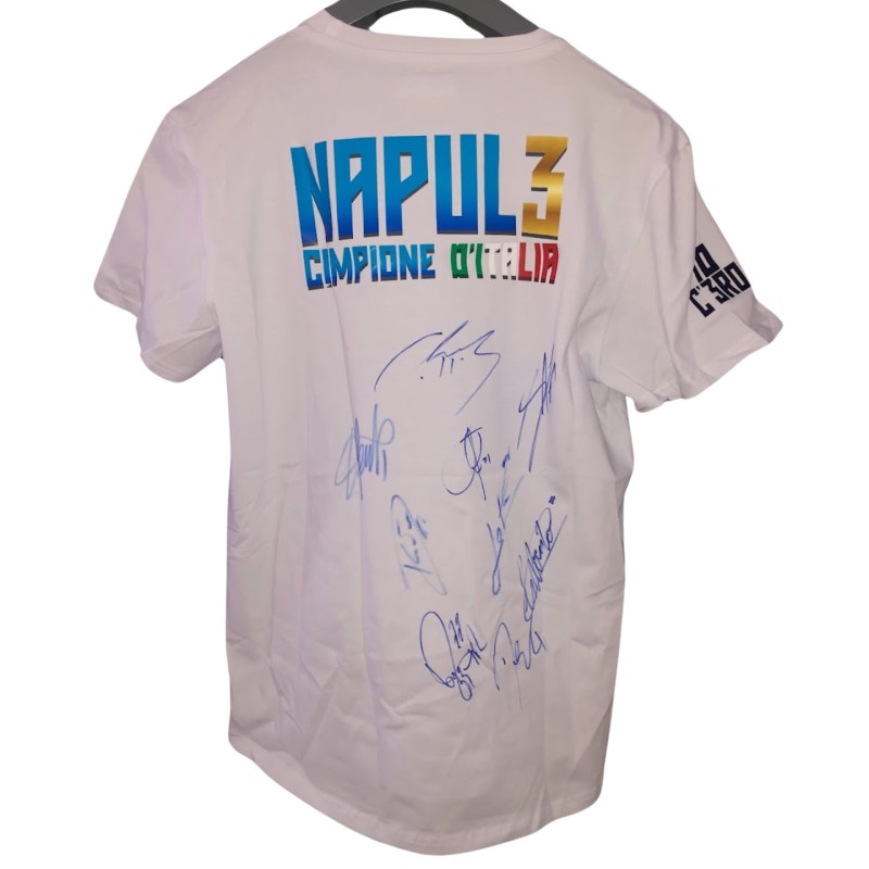 Official Napoli T-shirt - Signed by the Team