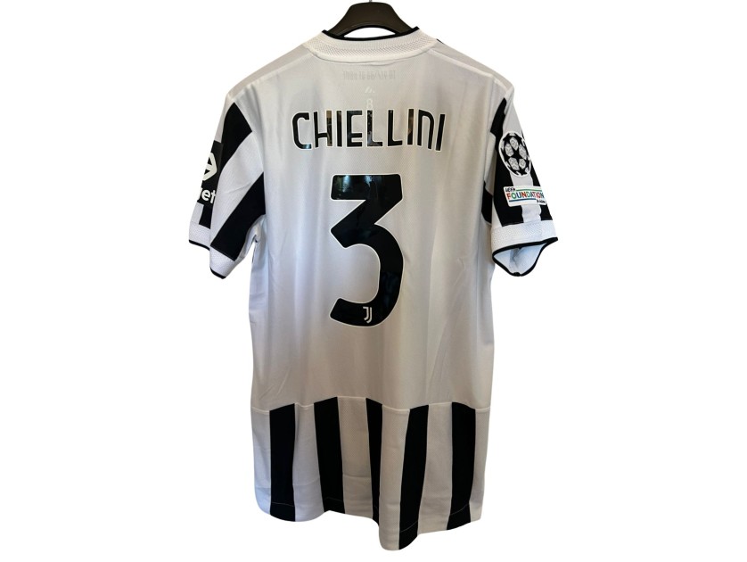 Chiellini's Juventus Match-Issued Shirt, UCL 2021/22