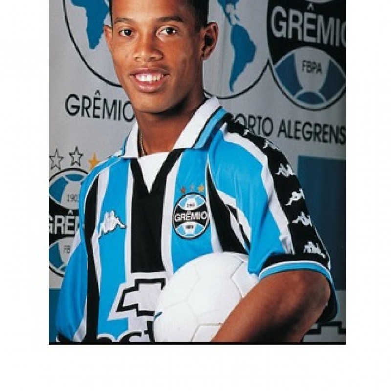 Ronaldinho match worn shirt, Gremio 2000