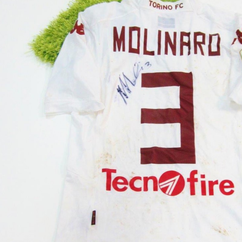 Molinaro match worn shirt, Empoli-Torino, Serie A 14/15 - signed