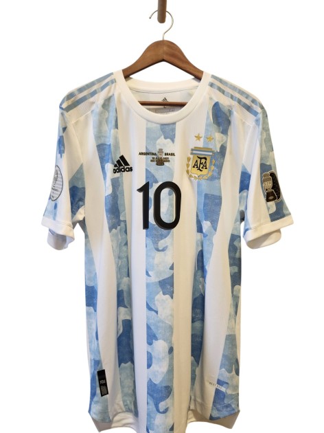 Lionel Messi's Argentina Copa America 2021 Final Official Shirt