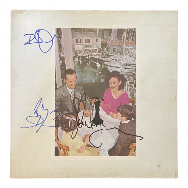 Led Zeppelin Signed Presence Vinyl LP