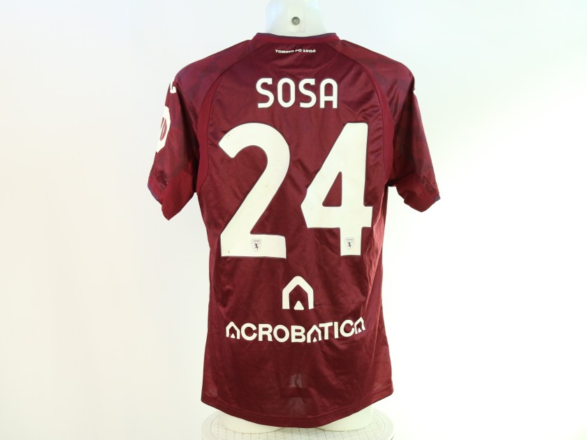 Sosa's Torino vs Fiorentina Unwashed Shirt, 2024