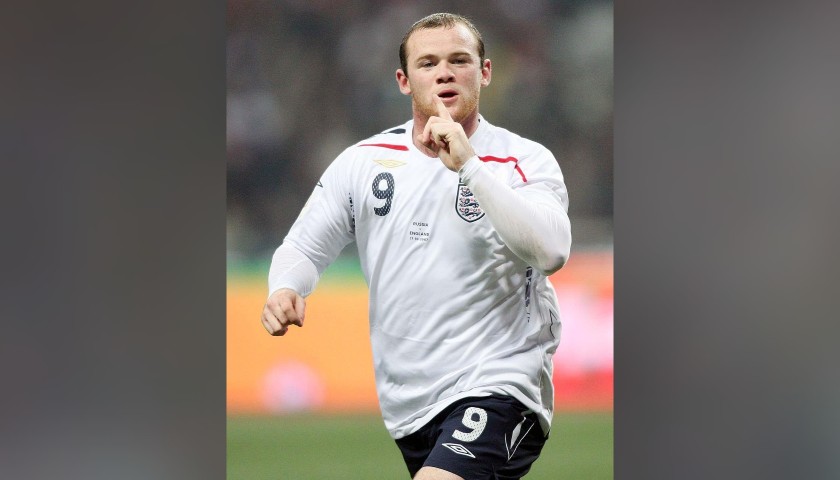 England National Team Wayne Rooney #9 Football Shirt Soccer Jersey