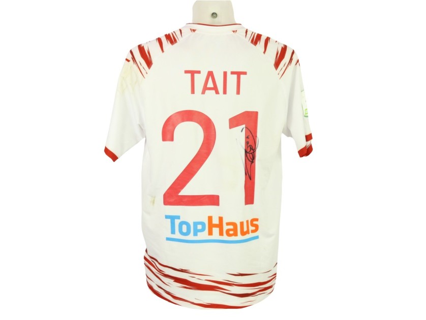 Tait's Unwashed Signed Shirt, Como vs Sudtirol 2024 