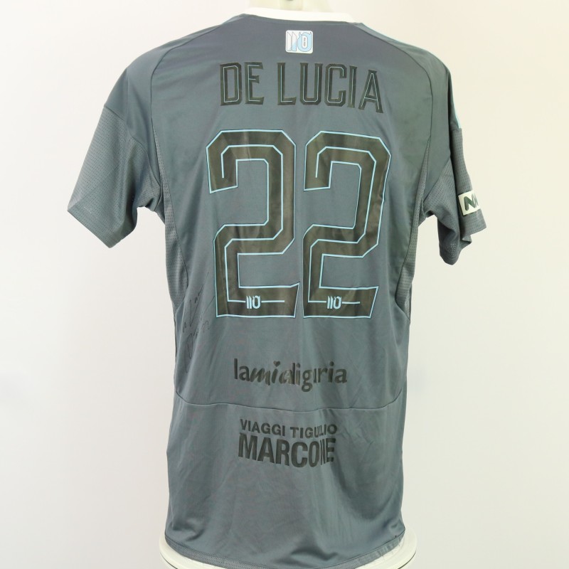 De Lucia's unwashed Signed Shirt, Virtus Entella vs Lucchese 2024, Special 110 Years 