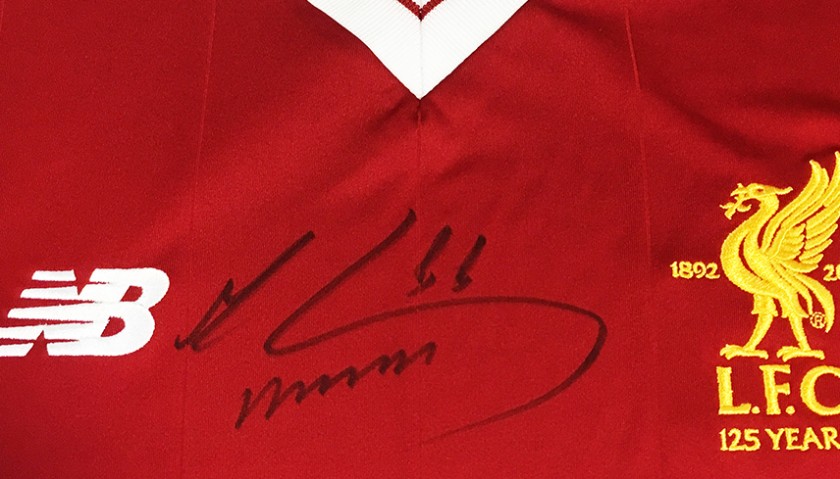 Mohamed Salah Signed autograph Liverpool Jersey