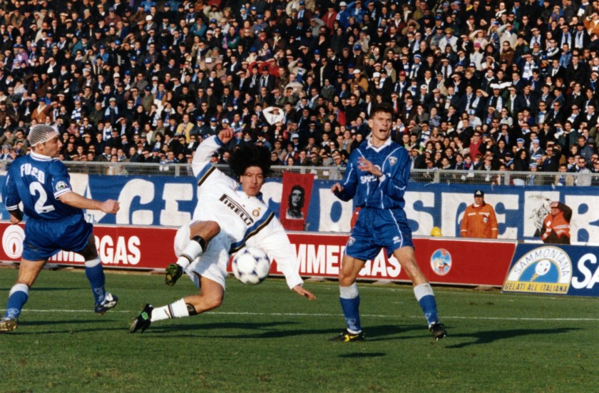 Zamorano's Inter Worn and Unwashed Shirt, 1997/98 
