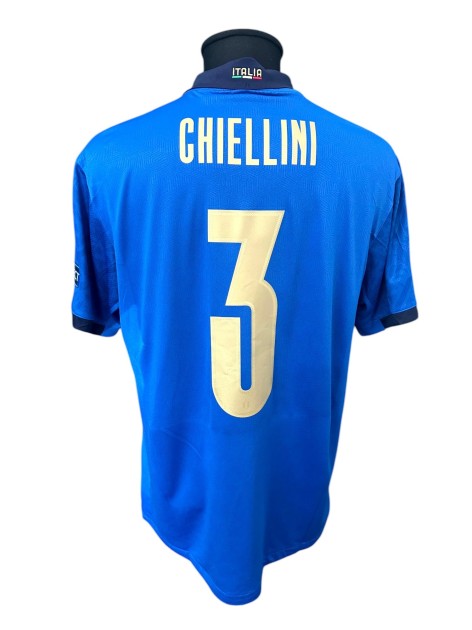 Chiellini's Italy vs England Issued Shirt, EURO 2020 Finals