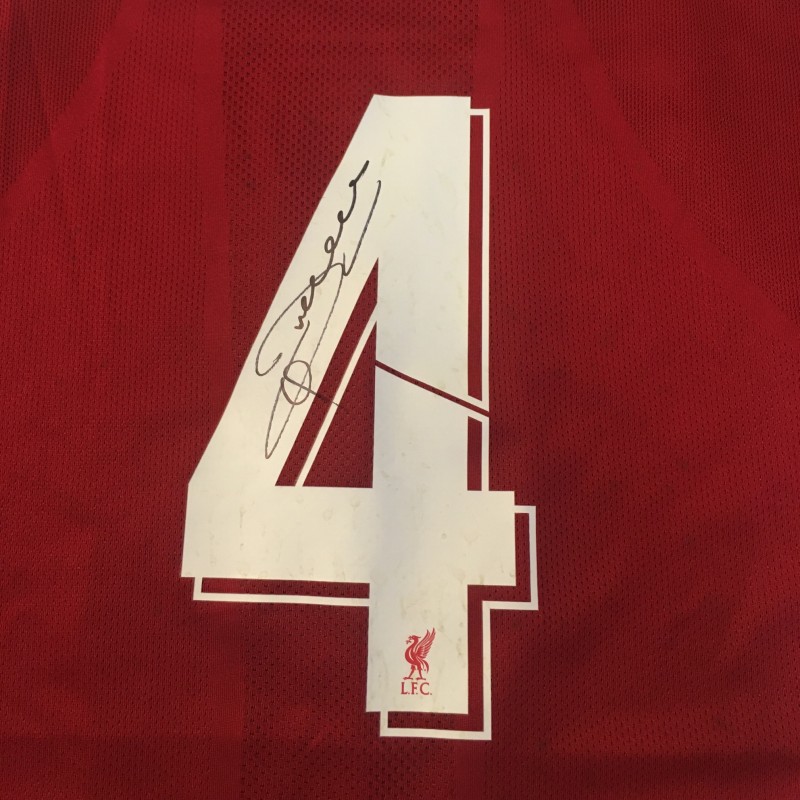 McAteer's Liverpool FC Legends Match Worn and Signed Shirt