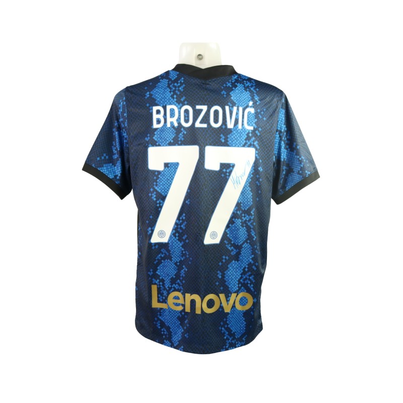 Maglia ufficiale Brozovic Inter, 2021/22 - Autografata