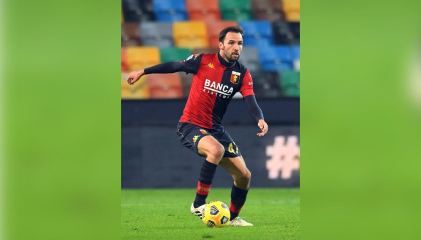 Badelj's Genoa Match Signed Shirt, 2020/21 