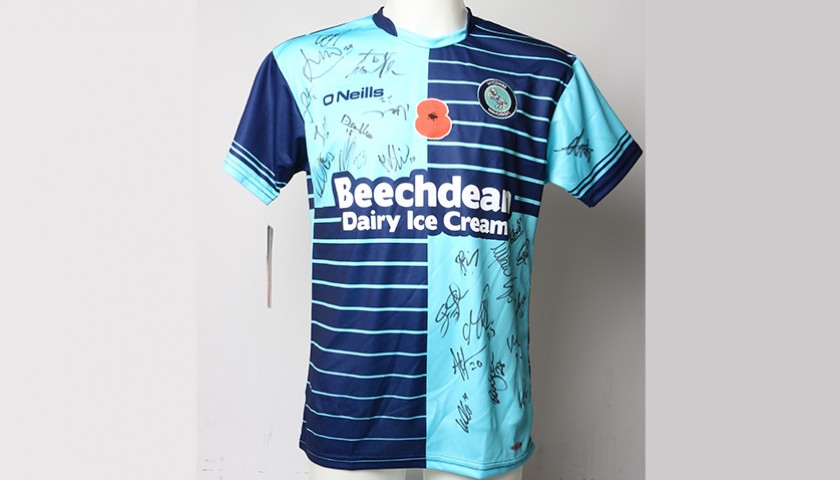 Poppy Shirt Signed by Wycombe Wanderers F.C.