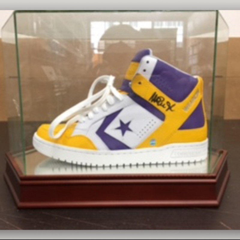Throwback Converse Sneaker Hand-Signed by Magic Johnson