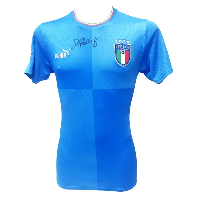 Maglia Italia firmata da Davide Frattesi 