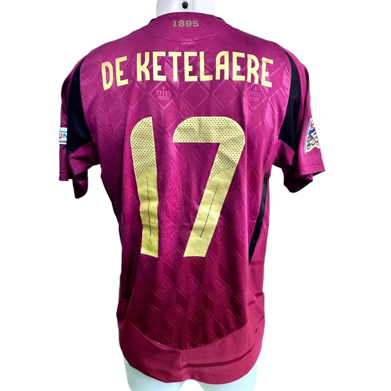 De Ketelaere's Issued Shirt Italy vs Belgium 2024