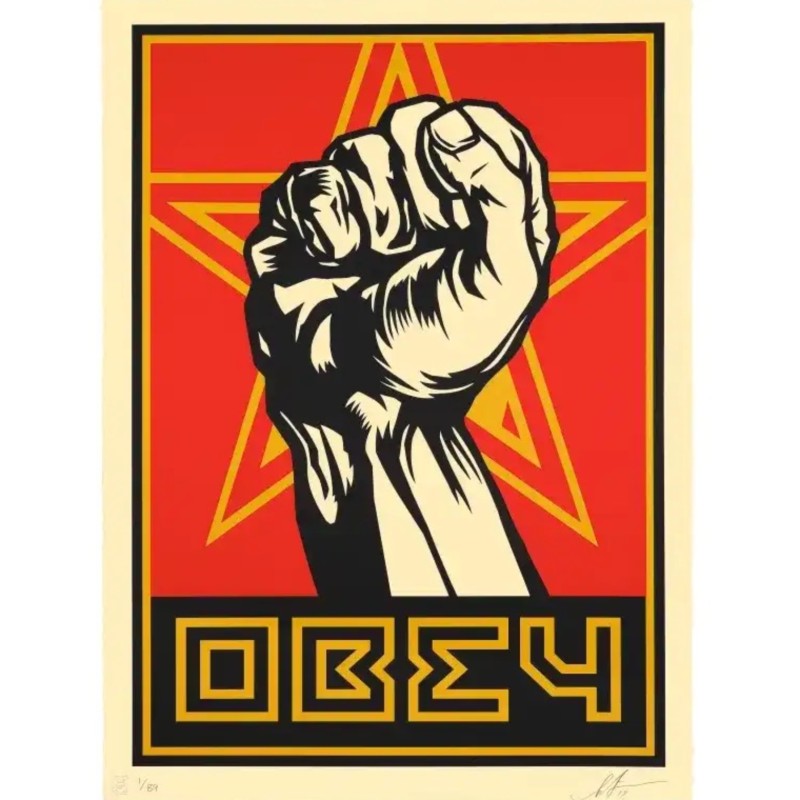 "Fist (Large Format)" by Shepard Fairey 