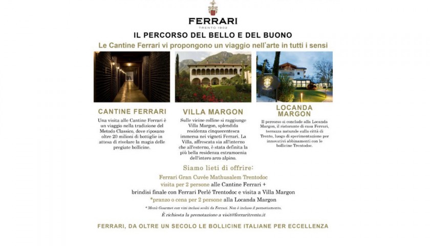Ferrari Wine Cellars Gourmet Experience for 2 