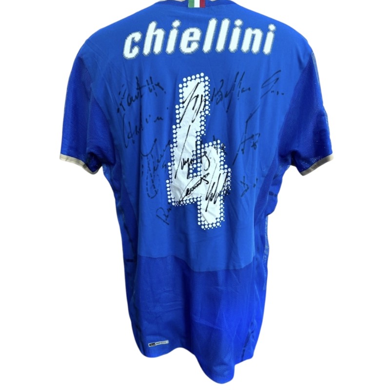 Maglia Gara Chiellini Italia, 2008 - Autografata dai Giocatori