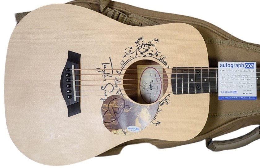 Taylor Swift Signed Baby Taylor Acoustic Guitar