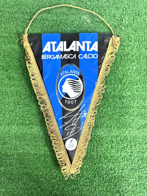 Atalanta Official Pennant - Signed by German Denis