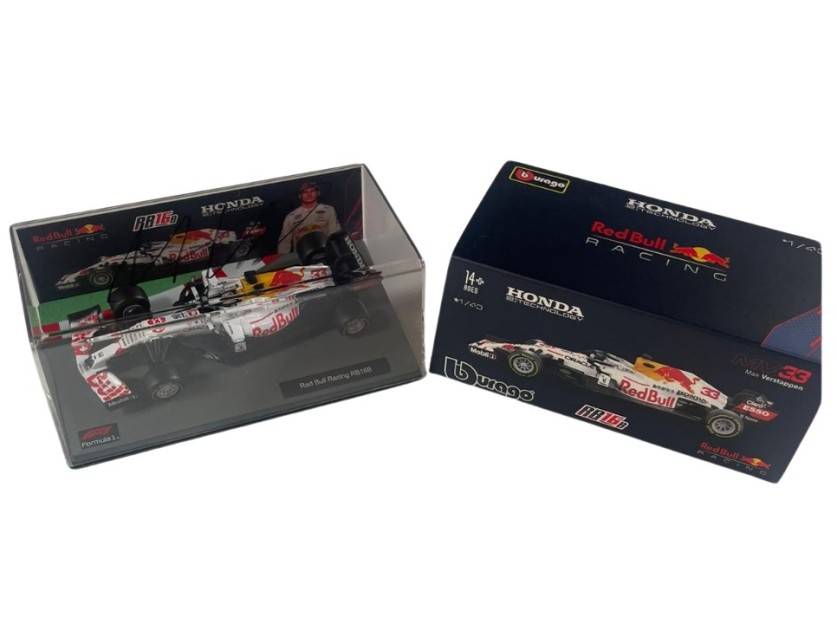 Modellino in scala Red Bull Racing Max Verstappen, Turchia 2021 - Autografato