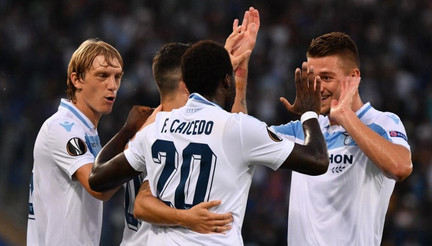 Caicedo's Signed Match Shirt, Lazio-Apollon 2018 