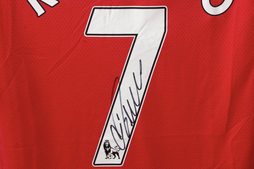 Cristiano Ronaldo Signed Manchester Untied 07-08 League Shirt - CharityStars