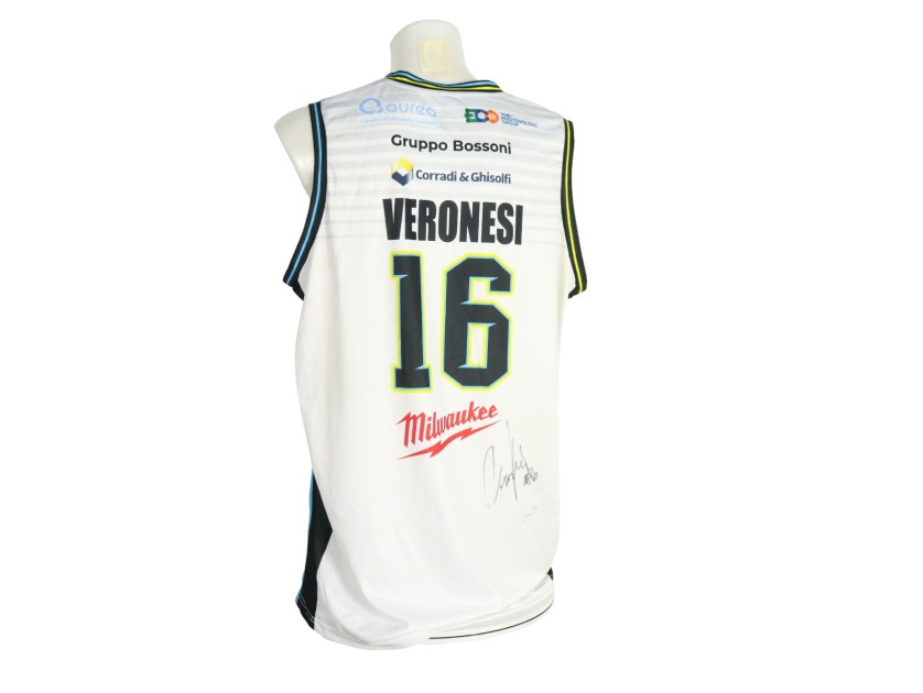Completo Veronesi Unwashed Vanoli Basket Cremona vs APU Udine, 2026 - Autografato