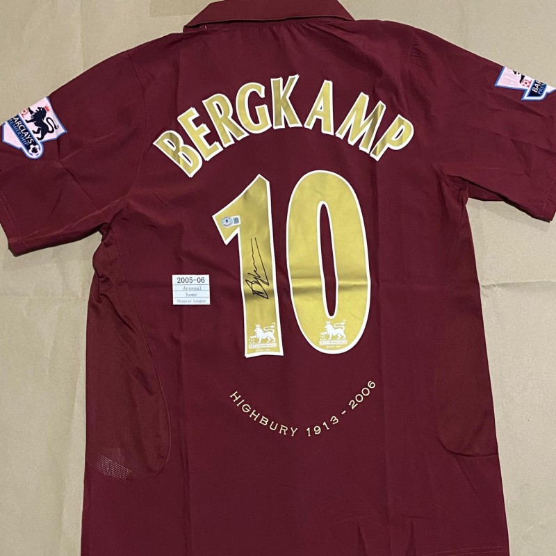 Dennis Bergkamp's Arsenal 2005/06 Signed Replica Shirt