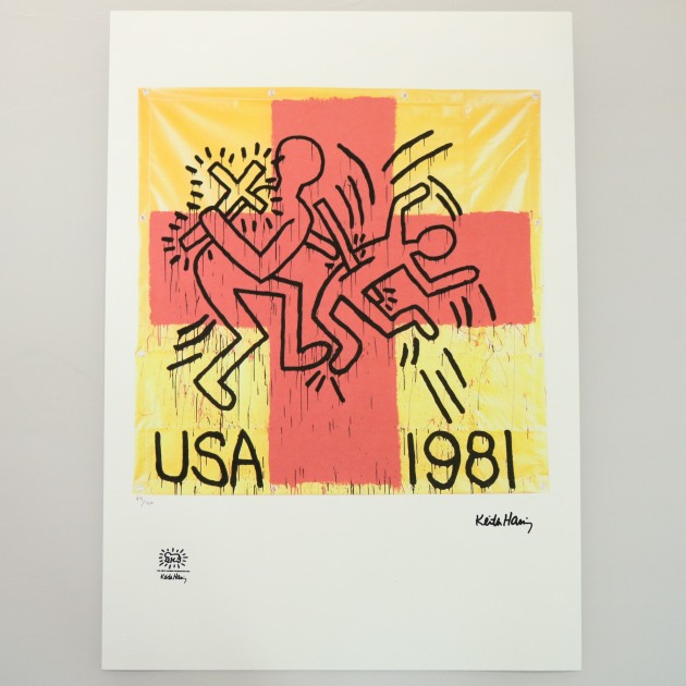 Keith Haring Signed Lithograph 