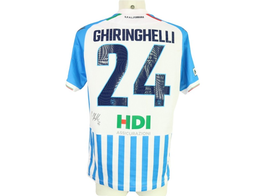 Ghiringhelli's unwashed Signed Shirt, Ancona vs SPAL 2024 