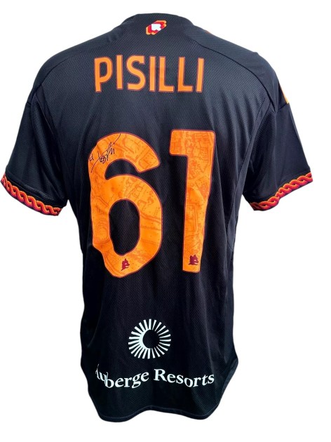 Pisilli Official Roma Signed Shirt, 2023/24 